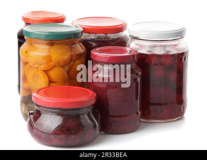 Various jams and compotes Stock Photo