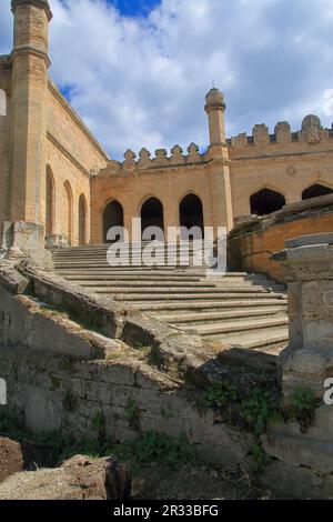 The Kurisov estate. Odessa region. Ukraine - April 03, 2021. The photo shows the old Kurisov estate in Ukraine. Stock Photo