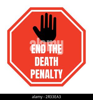 End the death penalty symbol icon Stock Photo