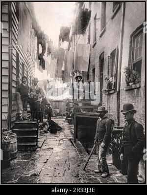 1 Riis Bandits Roost New York City Slum 1890 Stock Photo - Alamy