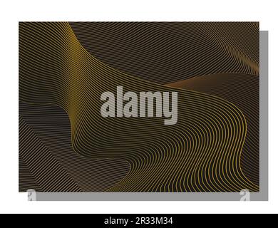 Linear composition. Layout for the design of banners, posters and posters. Template for book covers, brochures, booklets and catalogs. An idea for cre Stock Vector