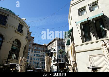 The Golden Triangle, Two Rodeo Drive, Beverly Hills, Los Angeles County, California, USA, North America Stock Photo