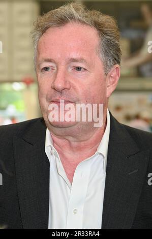 London, UK. 22nd May, 2023. London, UK. Piers Morgan. Celebrities were a common sight at the RHS Chelsea Flower Show 2023 Press Day held in the grounds of The Royal Hospital, Chelsea. Credit: michael melia/Alamy Live News Stock Photo