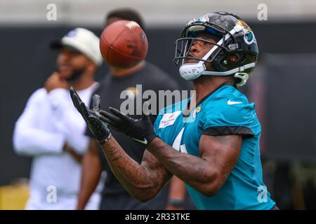 Jacksonville Jaguars Running Back Tank Bigsby (4) Practices During The ...