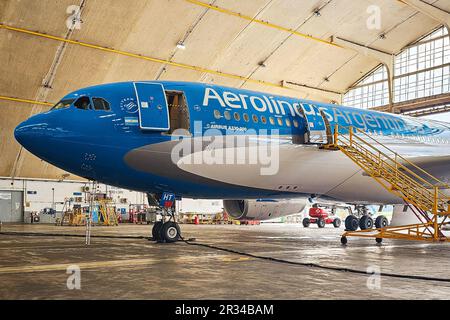 Airbus A330-200 plane Aerolineas Argentinas Stock Photo