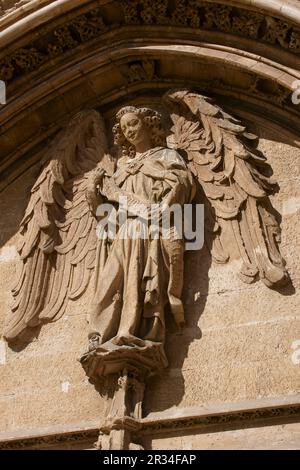 Ángel, simbolo de la mercaderia. La Llotja , siglo XV.Palma.Mallorca.Islas Baleares. España. Stock Photo