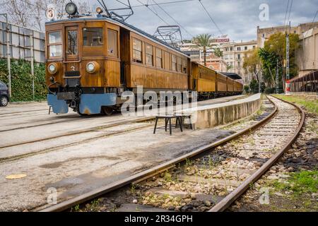 tren de Soller, (ferrocarril Palma-Soller), Mallorca, balearic islands, spain, europe. Stock Photo