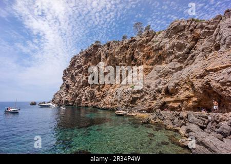 paella mallorquina,restaurante de Sa Foradada, Valldemossa, Parque natural de la Sierra de Tramuntana,.Mallorca, balearic islands, spain, europe. Stock Photo