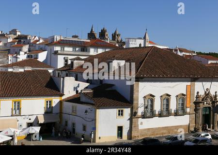 Evora, Portugal- October 10, 2022:Panoramic view of the old town of Evora Stock Photo