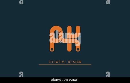 Alphabet letters Modern Creative logo PK , KP Stock Vector