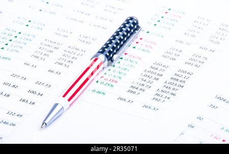 Stock analysing Stock Photo