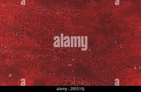 Red Hot Cracked Textured Background Stock Photo
