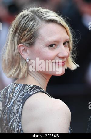 Mia Wasikowska attends the 'Club Zero' premiere during the 76th Cannes ...