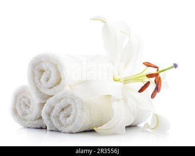 White towels Stock Photo