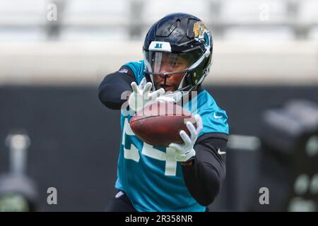 Jacksonville Jaguars running back Snoop Conner (24) rushes for yardage  during the first half of a preseason NFL football game against the  Pittsburgh Steelers, Saturday, Aug. 20, 2022, in Jacksonville, Fla. (AP