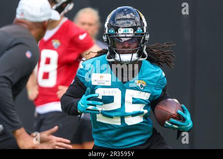 Jacksonville Jaguars Running Back D'Ernest Johnson (25) Practices ...