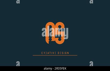 Alphabet letters Modern Creative logo PS , SP Stock Vector