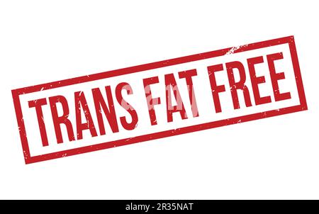 Trans Fat Free Rubber Stamp Seal Vector Stock Vector