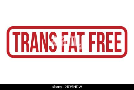 Trans Fat Free Rubber Stamp Seal Vector Stock Vector