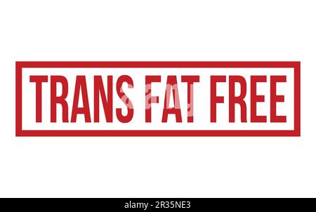 Trans Fat Free Rubber Stamp Seal Vector Stock Vector