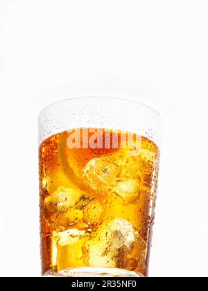 A glass of iced tea Stock Photo