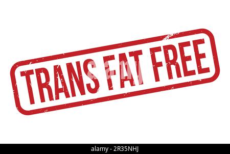 Trans Fat Free Rubber Stamp Seal Vector Stock Vector