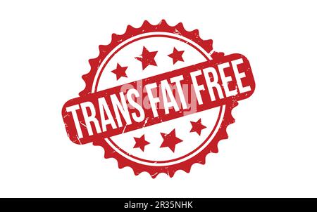 Trans Fat Free Rubber Stamp Seal Vector Stock Vector