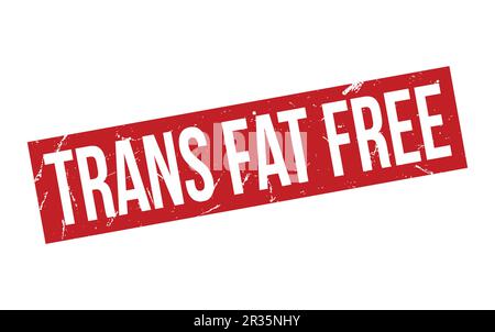 Trans Fat Free Rubber Stamp Seal Vector Stock Vector