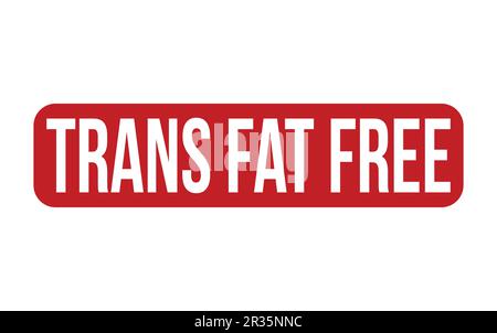 Trans Fat Free Rubber Stamp Seal Vector Stock Vector
