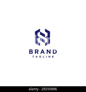 Letter S in Hexagon Logo Design. Bold logo design letter s in hexagon negative space. Stock Vector