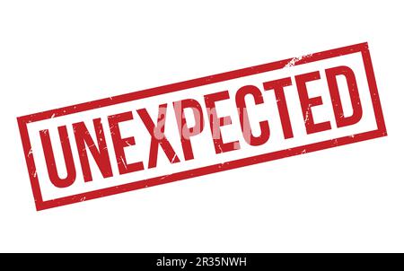 Red Unexpected Rubber Stamp Seal Vector Stock Vector Image & Art - Alamy