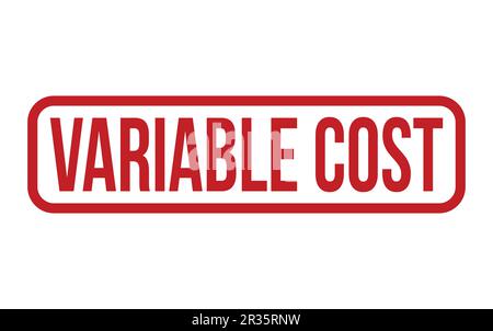 Red Variable Cost Rubber Stamp Seal Vector Stock Vector