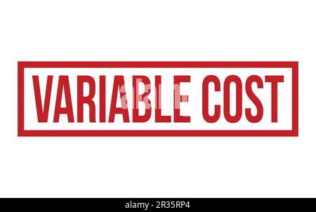 Red Variable Cost Rubber Stamp Seal Vector Stock Vector
