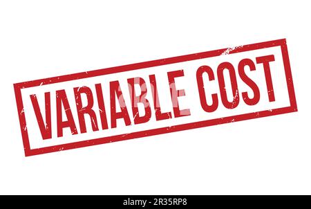 Red Variable Cost Rubber Stamp Seal Vector Stock Vector