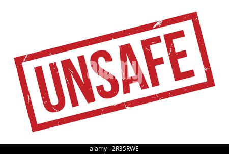 Red Unsafe Rubber Stamp Seal Vector Stock Vector Image & Art - Alamy