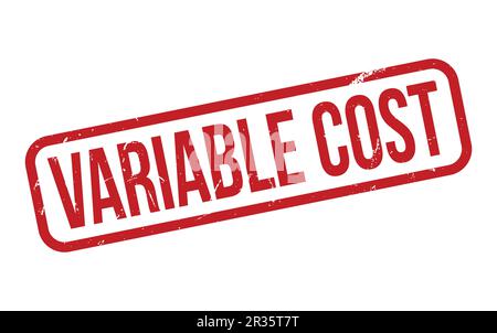 Variable Cost Rubber Stamp Seal Vector Stock Vector