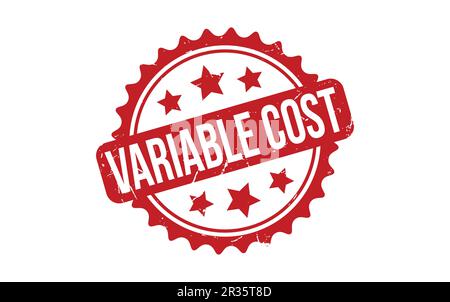 Variable Cost rubber grunge stamp seal vector Stock Vector