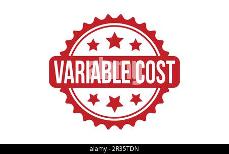 Variable Cost rubber grunge stamp seal vector Stock Vector