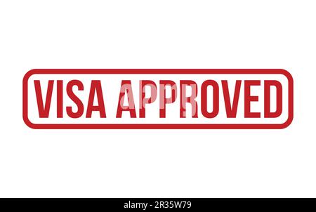 Red Visa Approved Rubber Stamp Seal Vector Stock Vector Image & Art - Alamy