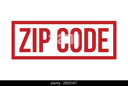 Zip Code rubber grunge stamp seal vector Stock Vector