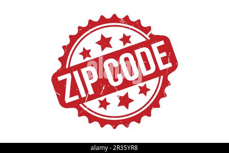 Zip Code rubber grunge stamp seal vector Stock Vector
