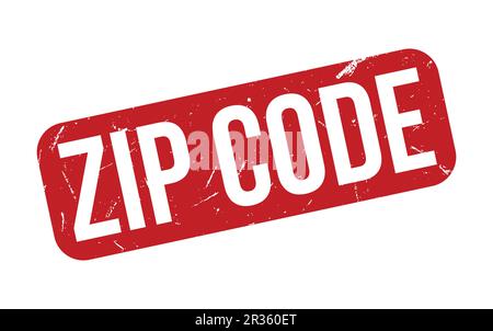 Zip Code rubber grunge stamp seal vector Stock Vector