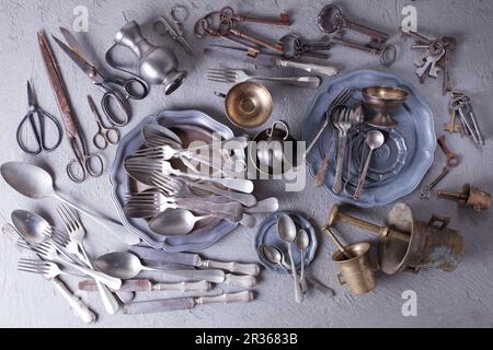 Vintage props collection Stock Photo