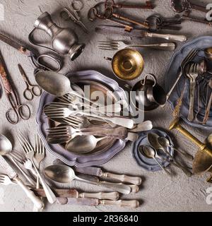 Vintage props collection Stock Photo