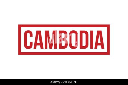 Cambodia Rubber Stamp Seal Vector Stock Vector