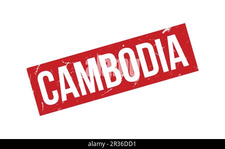 Cambodia Rubber Stamp Seal Vector Stock Vector