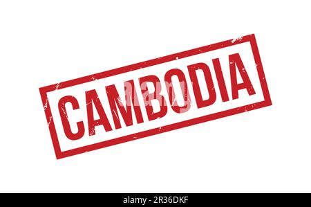 Cambodia Rubber Stamp Seal Vector Stock Vector