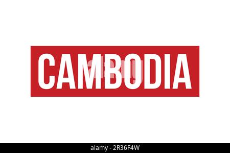 Cambodia Rubber Stamp Seal Vector Stock Vector