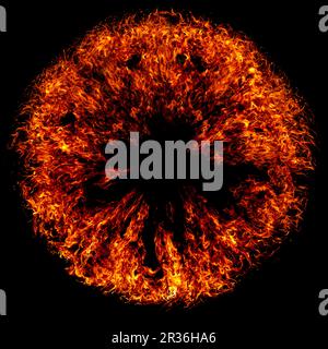 Gunfire Shell Splashes Gun fire flashes. Flame explosion effect during shot with gun. Flash ...