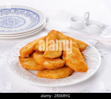 Frittini di sedano rapa (celeriac in breadcrumbs from Italy) Stock Photo